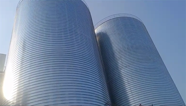 花都2座混凝土高架卷板仓